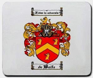 Dewolfe coat of arms mouse pad