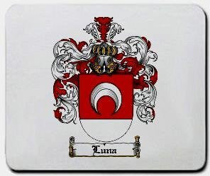 Luna coat of arms mouse pad