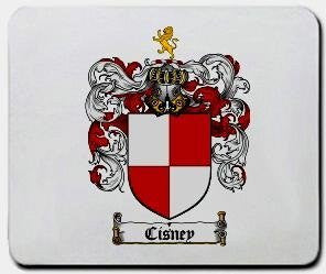 Cisney coat of arms mouse pad