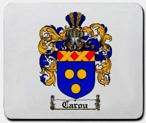 Carou coat of arms mouse pad
