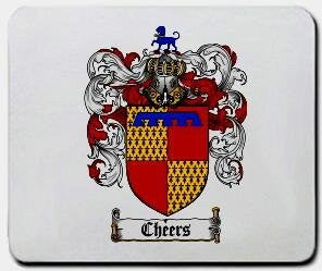 Cheers coat of arms mouse pad