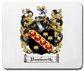 Unsworth coat of arms mouse pad