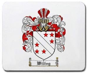 Willing coat of arms mouse pad