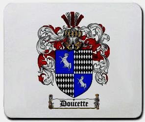 Doucette coat of arms mouse pad