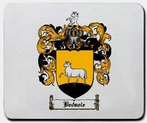 Bedsole coat of arms mouse pad