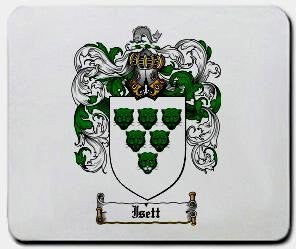 Isett coat of arms mouse pad