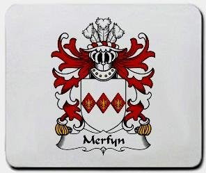 Merfyn coat of arms mouse pad