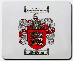 Mcbrien coat of arms mouse pad