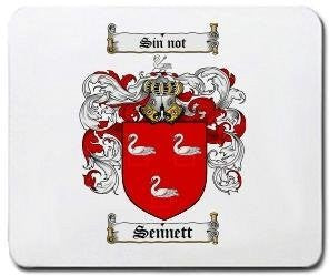 Sennett coat of arms mouse pad