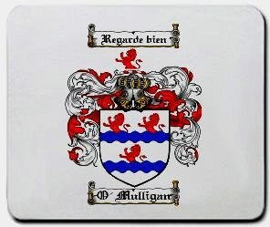 O'mulligan coat of arms mouse pad