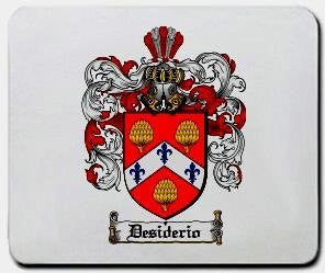 Desiderio coat of arms mouse pad