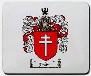 Liotta coat of arms mouse pad