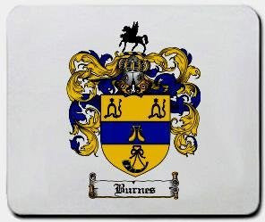 Burnes coat of arms mouse pad