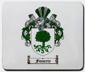 Finnerty coat of arms mouse pad