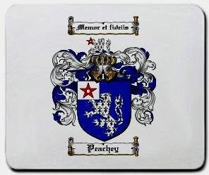 Peachey coat of arms mouse pad