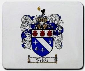 Petrie coat of arms mouse pad
