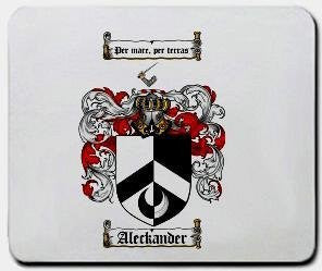 Aleckander coat of arms mouse pad