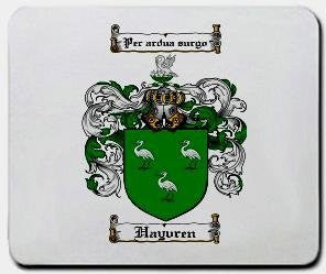 Hayvren coat of arms mouse pad