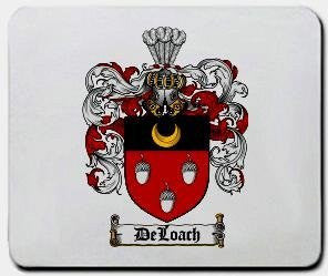 Deloach coat of arms mouse pad