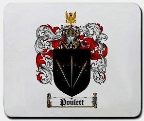 Poulett coat of arms mouse pad