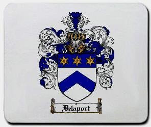 Delaport coat of arms mouse pad