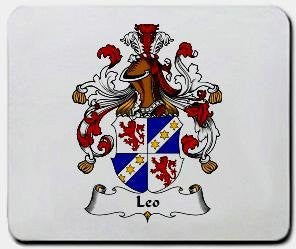 Leo coat of arms mouse pad