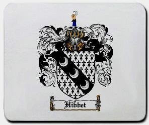 Hibbet coat of arms mouse pad