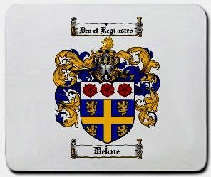 Dekne coat of arms mouse pad