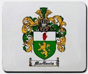 Macgenis coat of arms mouse pad