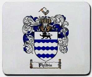 Philbin coat of arms mouse pad