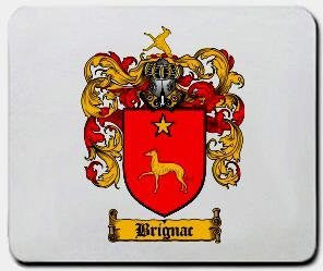 Brignac coat of arms mouse pad