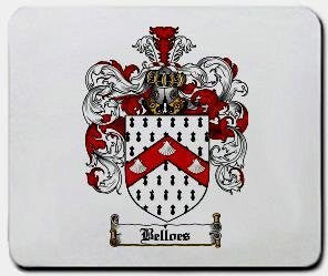 Belloes coat of arms mouse pad