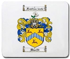 Swift coat of arms mouse pad