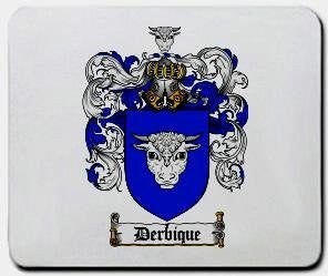 Derbique coat of arms mouse pad