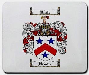 Brodie coat of arms mouse pad