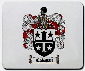 Coleman coat of arms mouse pad