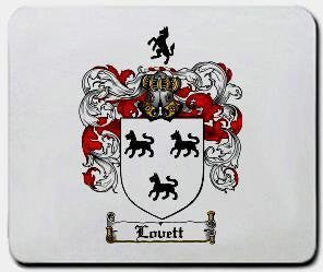 Lovett coat of arms mouse pad