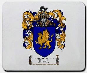Hanify coat of arms mouse pad