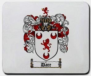 Dare coat of arms mouse pad