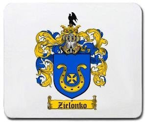 Zielokno coat of arms mouse pad