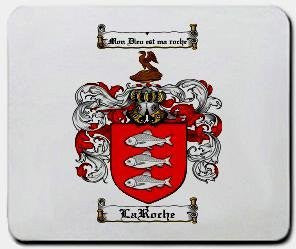 Laroche coat of arms mouse pad