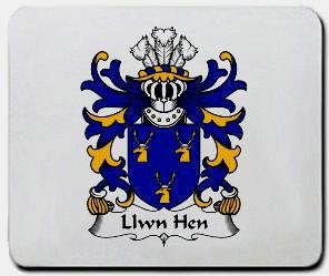 Llwn coat of arms mouse pad