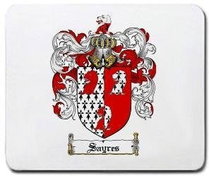 Sayres coat of arms mouse pad