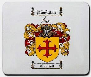 Carliell coat of arms mouse pad