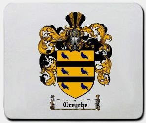 Creyche coat of arms mouse pad