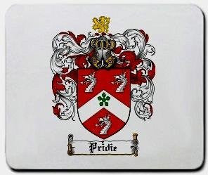 Pridie coat of arms mouse pad