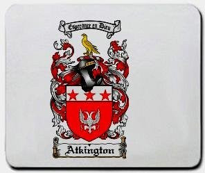 Atkington coat of arms mouse pad
