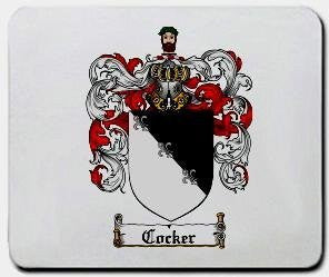 Cocker coat of arms mouse pad