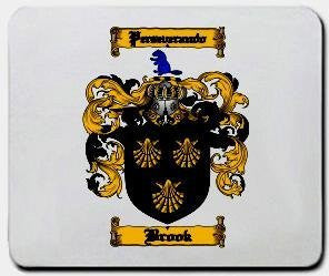 Brook coat of arms mouse pad