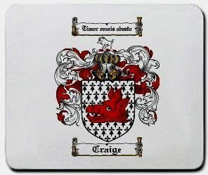 Craige coat of arms mouse pad